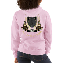 Load image into Gallery viewer, Women&#39;s BGS Back Logo Bottom Rocker Hoodie
